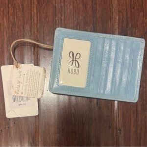HOBO Light Blue Leather Card Holder